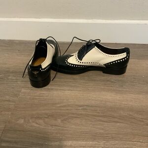 Dior Black and White Women's Loafers